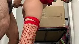 mexican model sneaks into bathroom with her boss