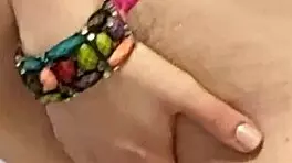 Hot girl fingering wet pussy in female solo masturbation