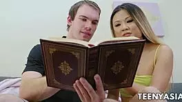 lulu chu gets cum in mouth after hardcore sex