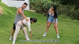 Tattooed Latina Turns Workout into Steamy Sex Session, Wow!