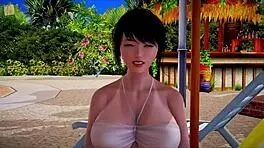 Redhead Teen Plays Game with Big Ass