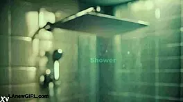 Asian Teen Model Poses In Sensual Bath During Photoshoot