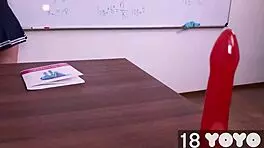 uh, my teacher jus handed me a dildo in class...