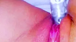 Curious Coed Cums Huge Squirt On Glasstoy.