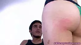 Teen Beauty Jerking Cock in POV Handjob and Blowjob Session.