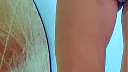 college desi in sexy dress plays with dildo