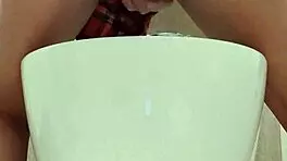 I squirted during asian teen anal in bathroom...