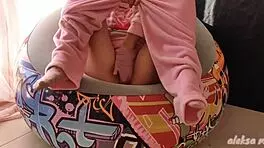 skinny teen masturbates pussy and squirts in homemade asian orgasm 😏.