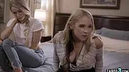 Filthy teen 18+ asks bisexual stepmom to share her new bf