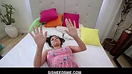 Stunning stepsis zoey foxx tied up & fucked by pervert brother 😈