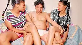 Tits and milf in tight threesome with guy