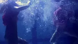 lilia mihalkova and natalia kupalka getting steamy underwater as lesbians! so hot! 💦