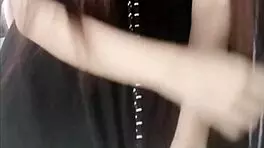 little new, cute pornstar student with tight pussy using 9-inch dildo