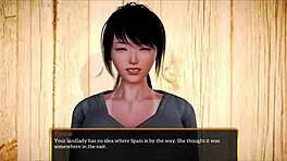 Redhead teen plays family game 😏