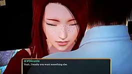 Redhead teen plays family game 😏