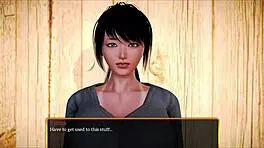 Redhead teen plays family game 😏