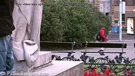 public teen street sex gangbang by statue