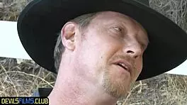 An ebony babe with tattoos and piercings rode a hard dong outdoors in doggystyle, her small tits bouncing in the full movie storyline.