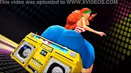 teen girl plays toca toca while twerking in fun challenge