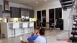 Skinny step sister rides and fucks jillian janson in fantasy