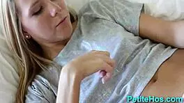 Petite Teen 18+ Fingers Her Tight Cunt Solo