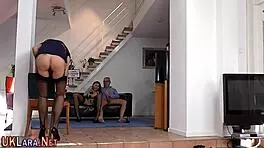 mature brit gets creampie from teen