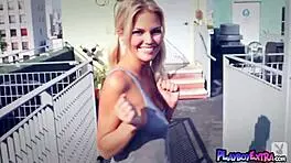 i'm the mischievous blonde diva hunter mccloud slowly undressing my sexy satin lingerie for you