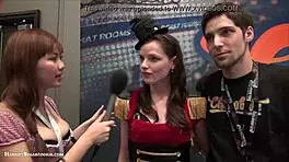 fionnaandjimmy chaturbate video at ae expo, teen asian amateurs with big tits