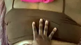 Pregnant Ebony Girlfriend Creams on Friend's Big Cock