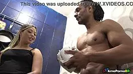 Blonde latina wife lingerie tease turns into rough big cock pounding by brazilian stud