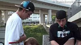 Beautiful Teen Girl In Public Sex Threesome Part 4