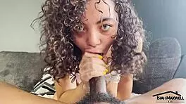 Petite Baddie SWALLOWS Huge BBC and GETS STRETCHED