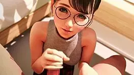 Amelia LTie gives handjob in part 3.