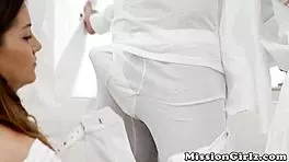 Oh, petite mormon girls getting fucked in wild orgy!