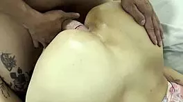 friend licks ass and fucks me well, cumming inside