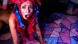 White Cheerleader Blonde Takes It Deep In Her Tight Ass