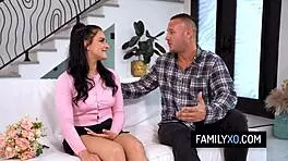 Latina Teen Serena Sterling Gets Naughty Deepthroat Fucking Lessons From Older Man!