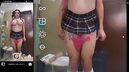 Hey, wanna watch this futanari shemale testing huge toys in her gaping ass?