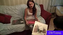 irene and navon explore natural tits in college dorm first time