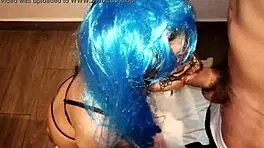 omg, watch me choke on this huge cock while dressed in my sexy cosplay outfit 😈