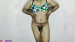 Blue Bikini Part 7 Features Indian Shemale Crossdressing