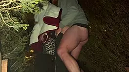 The Shining XXX Vlog Featuring Public Doggystyle Creampie with Submissive Couple