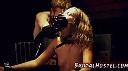 teen flashes tits and farts in bondage