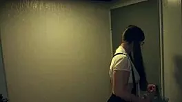 Thick Horny Slut Fucks Halloween Monster at Door