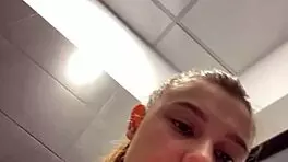 BBW With Natural Tits Fingering Pussy In Public!