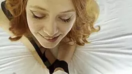 I tied her up and fucked hard my beautiful redhair slave