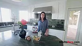 Busty Milf Step Mom Loves Fucking in Kitchen - Brooke Beretta