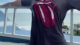 Wife Flashes Tight Pussy Outdoor In Bold Exhibitionist Solo Masturbation