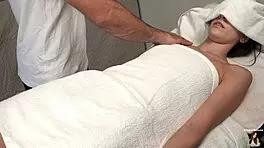 Pervert Masseur Fucks Horny Teen 18+ Patient With Tight Wet Pussy!