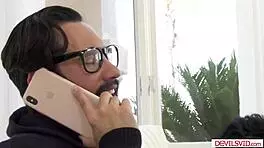 Babe meets friend's stepdad in intriguing way.